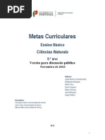 Metas Curriculares Ciencias Naturais 9 Ano