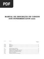 MANUAL DE DESCRIÇÃO DE CARGOS DOS SUPERMERCADOS xxxxxxxx