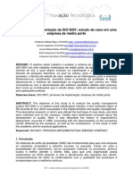 2011 Processo Implantacao ISO9001 Empresa Medio Porte