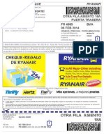 Ryanair Boarding Pass