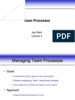 Team Processes: Jan Klein