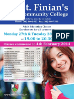 ST Finian's Adult Education Classes