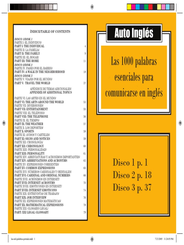 1000 Palabras Mas Usadas En Italiano Pdf