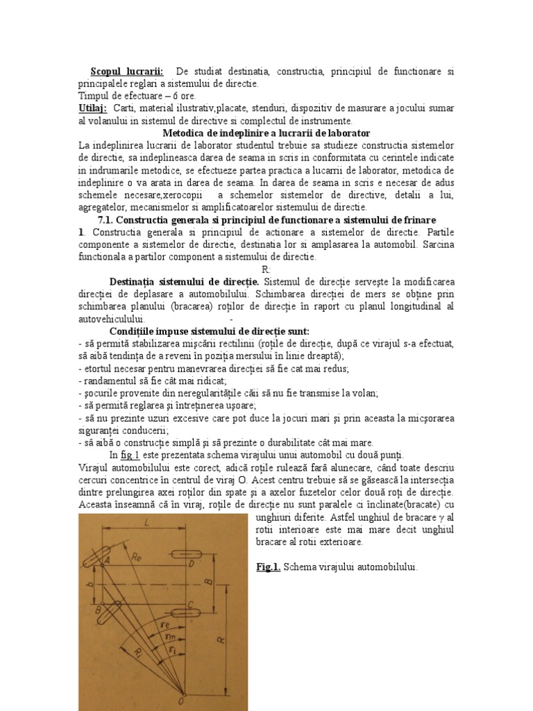 Sistemul de Directie | PDF