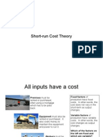 short run cost theory