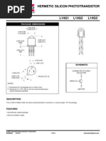 Hermetic Silicon Phototransistor