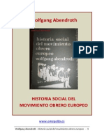 Abendroth, Wolfgang. Historia Social Del.mov.Obrero.eruropeo