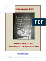 Abendroth, Wolfgang. Historia Social Del - Mov.obrero - Eruropeo