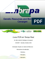 Curso PCR Tempo Real e Aplicaçoes XVIII MET Out 2013