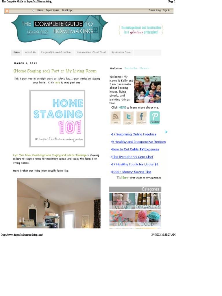 The Complete Guide To Imperfect Homemaking | PDF | Dough | Flour