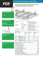 plafoane false nedemontabile cu placi rigips