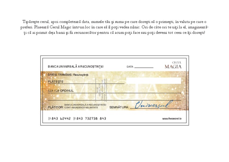 The Magic Check | PDF