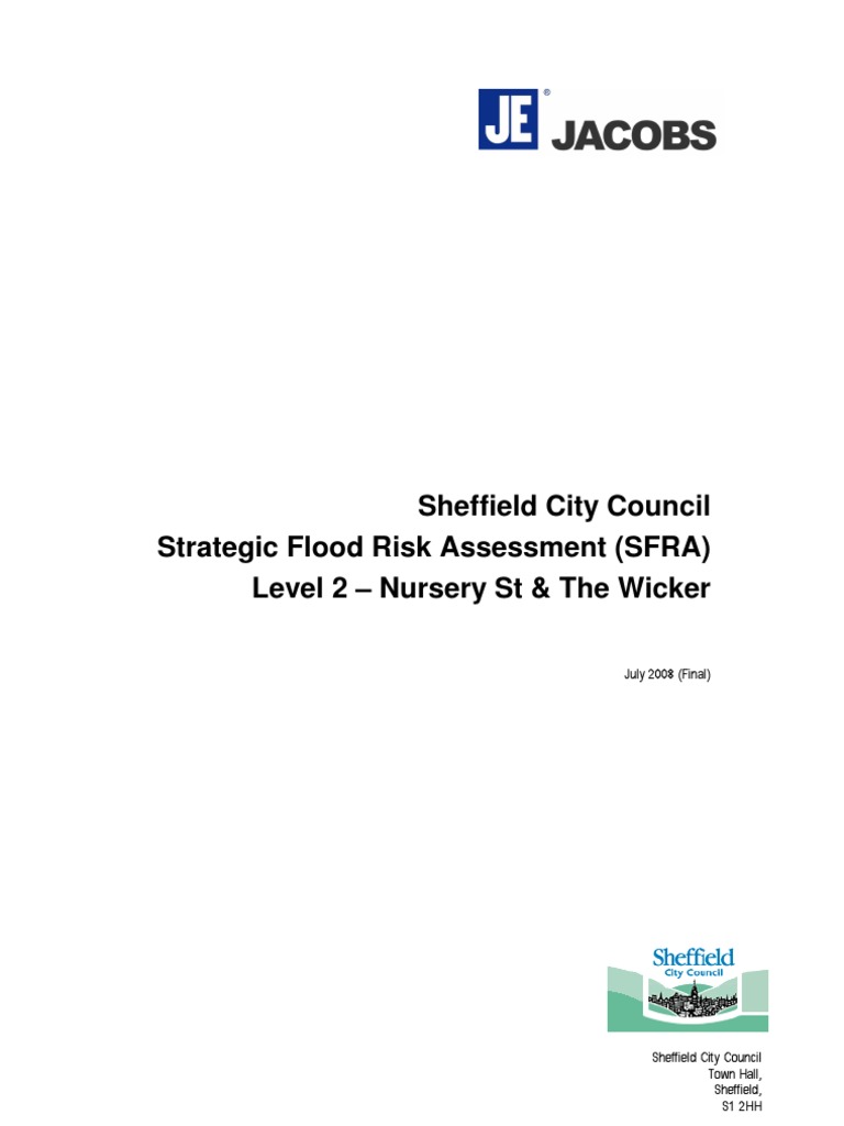Sheffield City Council Strategic Flood Risk Assessment (SFRA) Level 2 ...