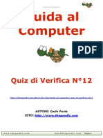 Guida al computer - Quiz di verifica N°12