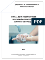 Manual de Procedimentos de Higienização e Limpeza em Controlo da Infecção