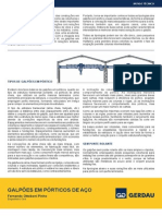 Artigo Galpões em Pórticos de Aço