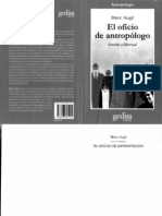 Auge. El Oficio Del Antropologo. Sentido y Libertad