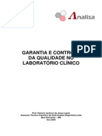 Garantia e Controle Da Qualidade No Laboratorio Clinico