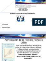 Administracion de Los Recursos Humanos