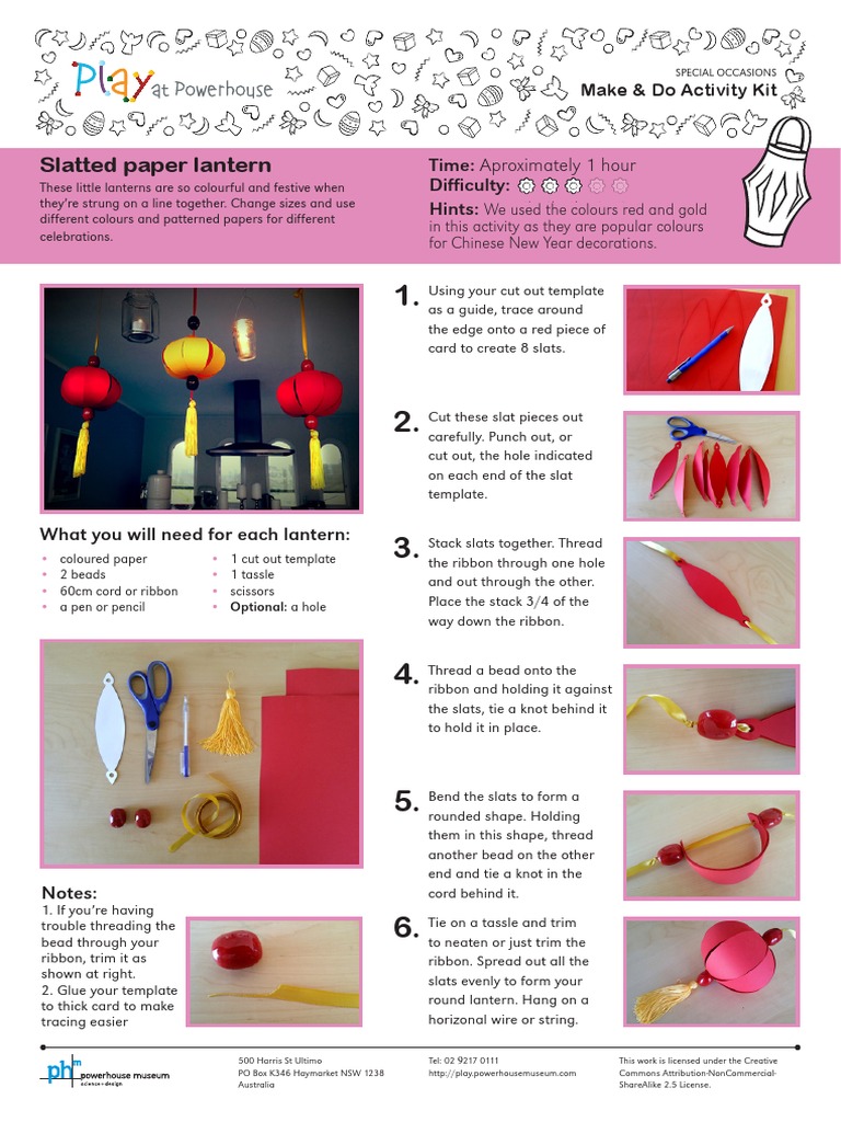 Slatted Paper Lantern PDF