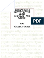Transforming Activity of The Logic in English and Turkish Yuksel Goknel-Signed
