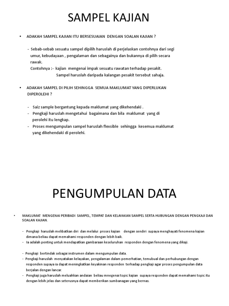 Sampel Kajian