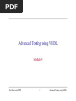 Advanced Testing With VHDL