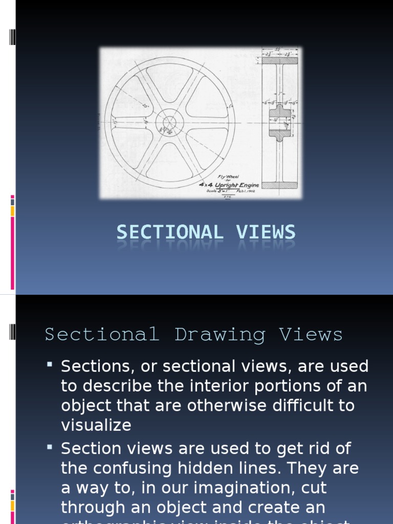 Sectional Drawing Views | PDF | Angle | Plane (Geometry)