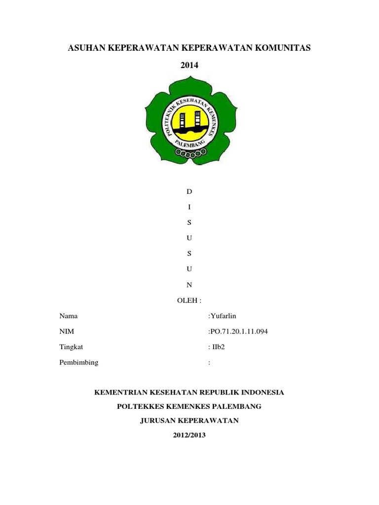 Asuhan Keperawatan Komunitas