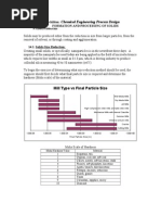 Chemical Engineering Process Design: Mody and Marchildon: Formation and Processing of Solids