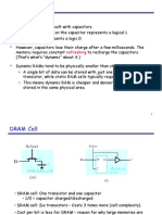 14-RAM&ROM - Dynamic Memory Is Built With Capacitors. A Stored Charge On The Capacitor Represents A Logical 1. No Charge Represents A Logic 0.