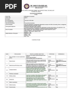 Dr. Yanga'S Colleges, Inc.: Center For Curriculum Development and Instructional Technology Course Syllabus