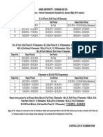 Academic Schedule