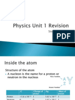 Physics Unit 1 Revision