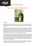 Vida e Obra de Sao Tomas de Aquino