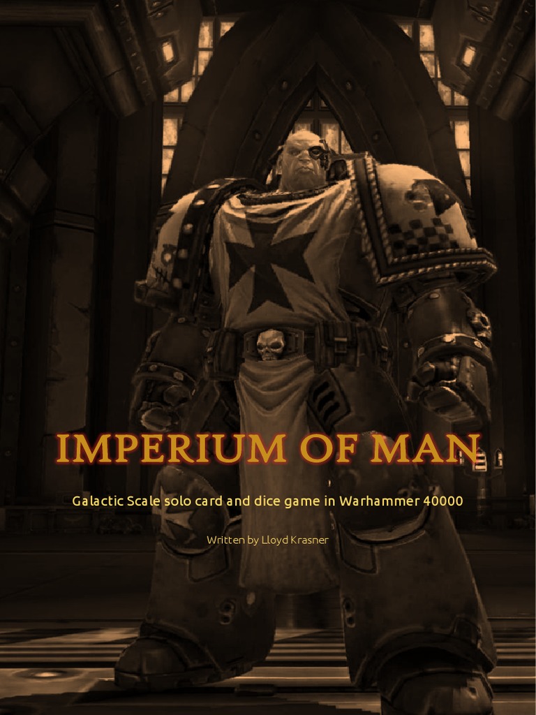 Imperium of Man Solo Card Game Guide | PDF | Armed Conflict | Leisure