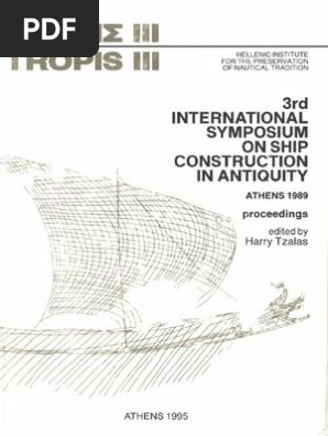 Naval History Essays Tzalas 1995 Tropis Iii Bronze Age