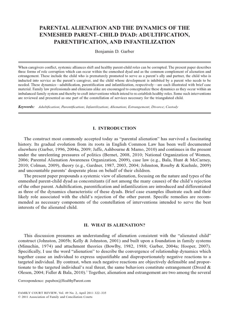 Parentification | PDF | Attachment Theory | Parent