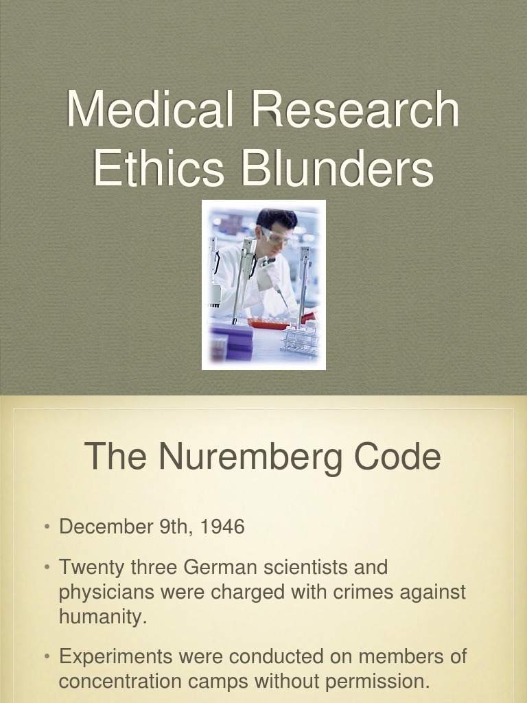 Medical Research Ethics History | PDF | Physician | Health Equity