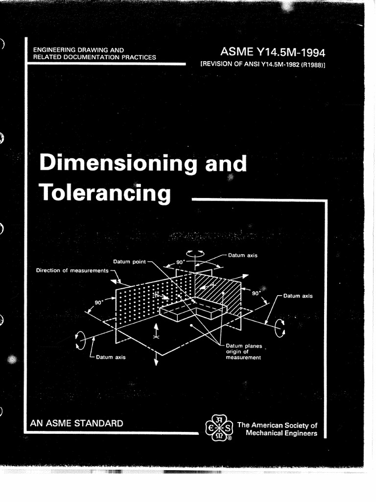 ASME-Y14.5M (Ed.1994) PDF | PDF