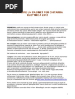 COSTRUIRE UN CABINET PER CHITARRA 
ELETTRICA 2X12 