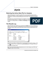 Selecting The Active Data Plot For Analysis