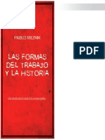 Pablo Rieznik Las Formas Del Trabajo y La Historia