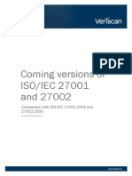 Report Comparison of Coming and Existing Versions of ISO IEC 27001 and 27002