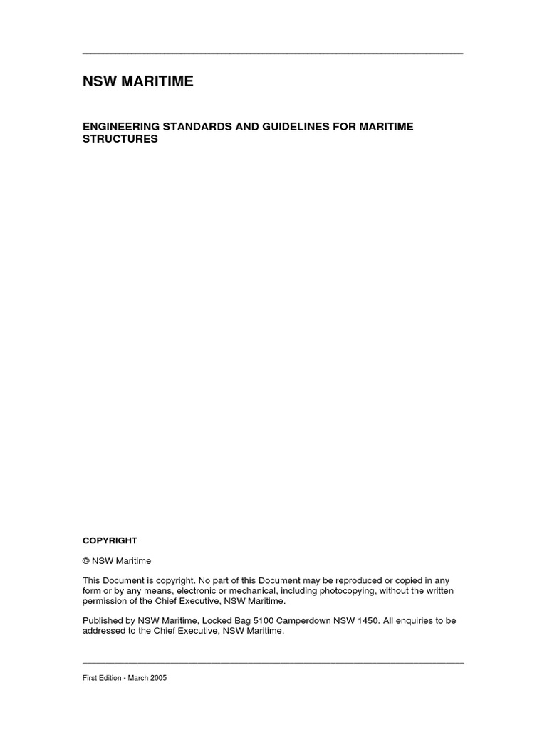Engineering GuidelinesENGINEERING STANDARDS AND GUIDELINES FOR MARITIME ...