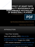 The Effect of Heart Rate Variability Biofeedback On