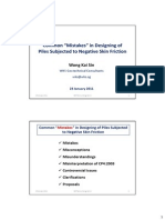 Designing of Piles Subjected To Negative Skin Friction Slides