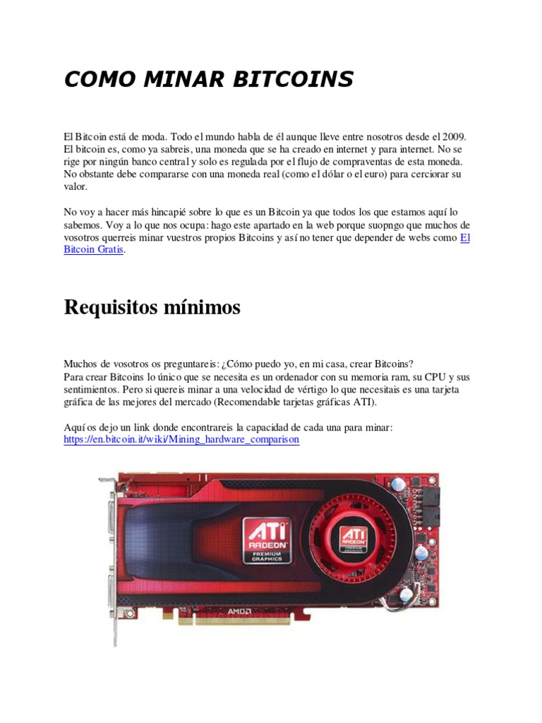 Como Minar Bitcoins - 