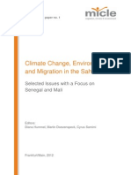 Climate Change, Environment and Migration in the Sahel. Selected Issues with a Focus on Senegal and Mali