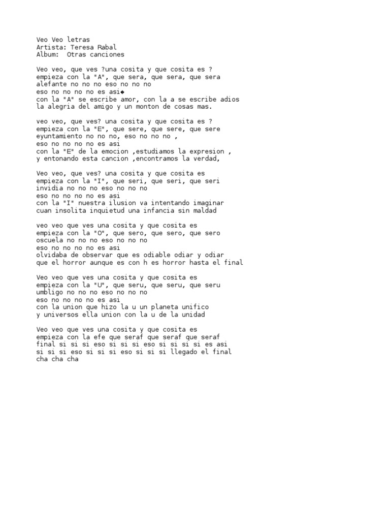 Letras de 